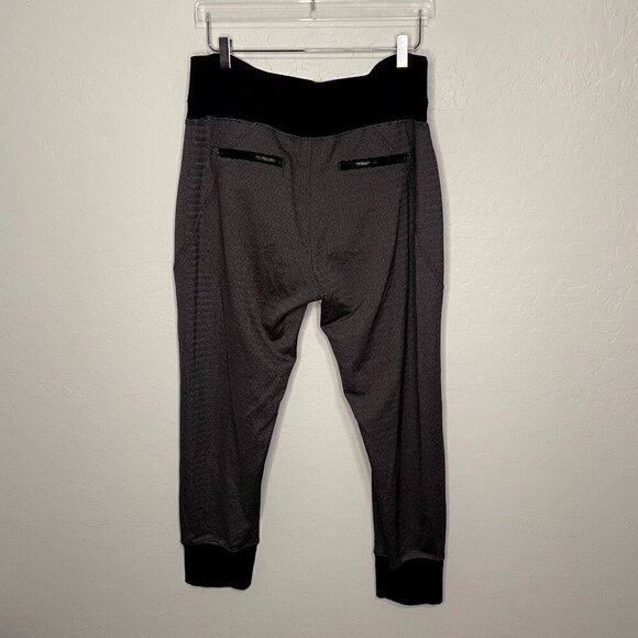 Athleta Vencie Textured Quick Dry Athletic Black Joggers XL - Picture 9 of 9